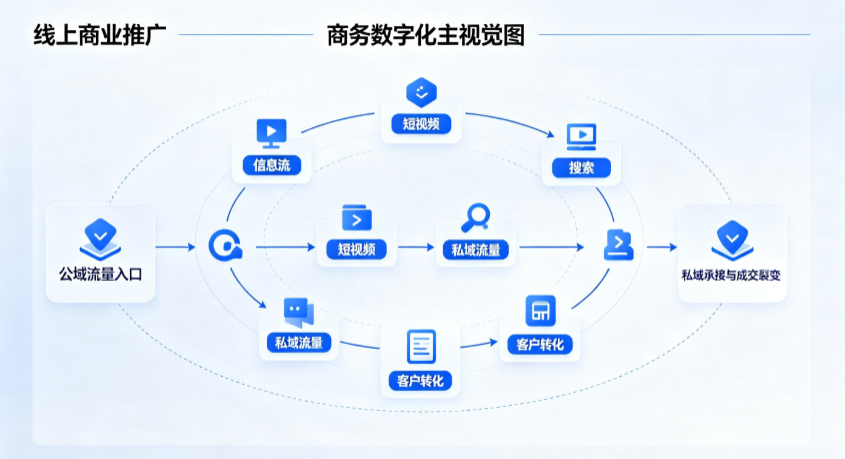 秦安县线上商业推广怎么做？全域流量闭环搭建与低成本转化实战指南